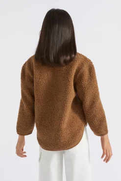 Seed Heritage Knitwear & Sweaters-Fleece Zip Sweat Cocoa