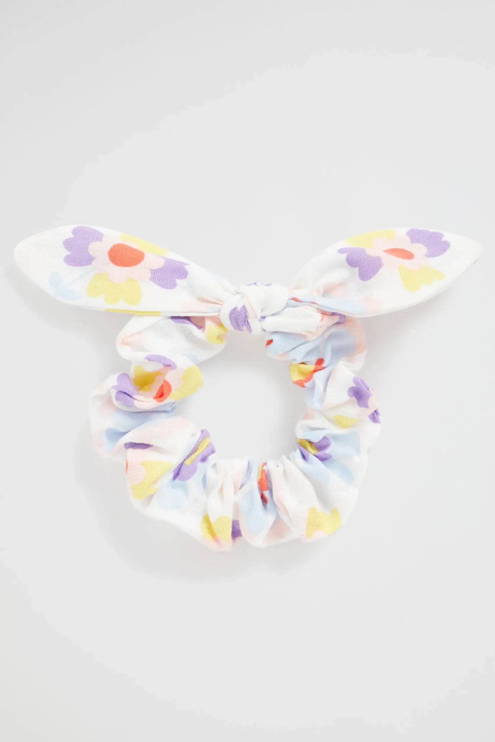 Seed Heritage Hair Accessories-Floral Bow Scrunchie Multi