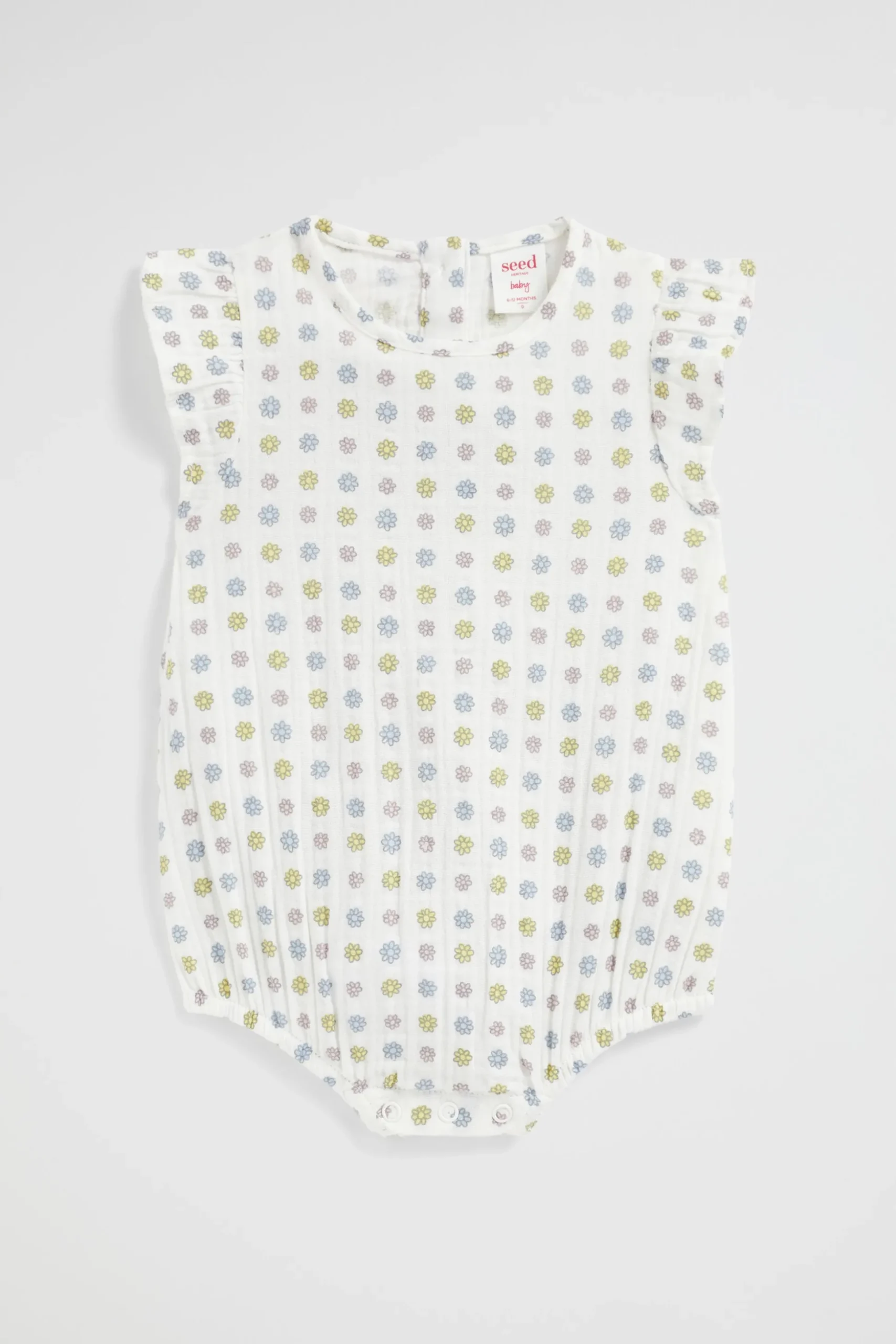 Seed Heritage Jumpsuits & Overalls-Floral Romper Canvas