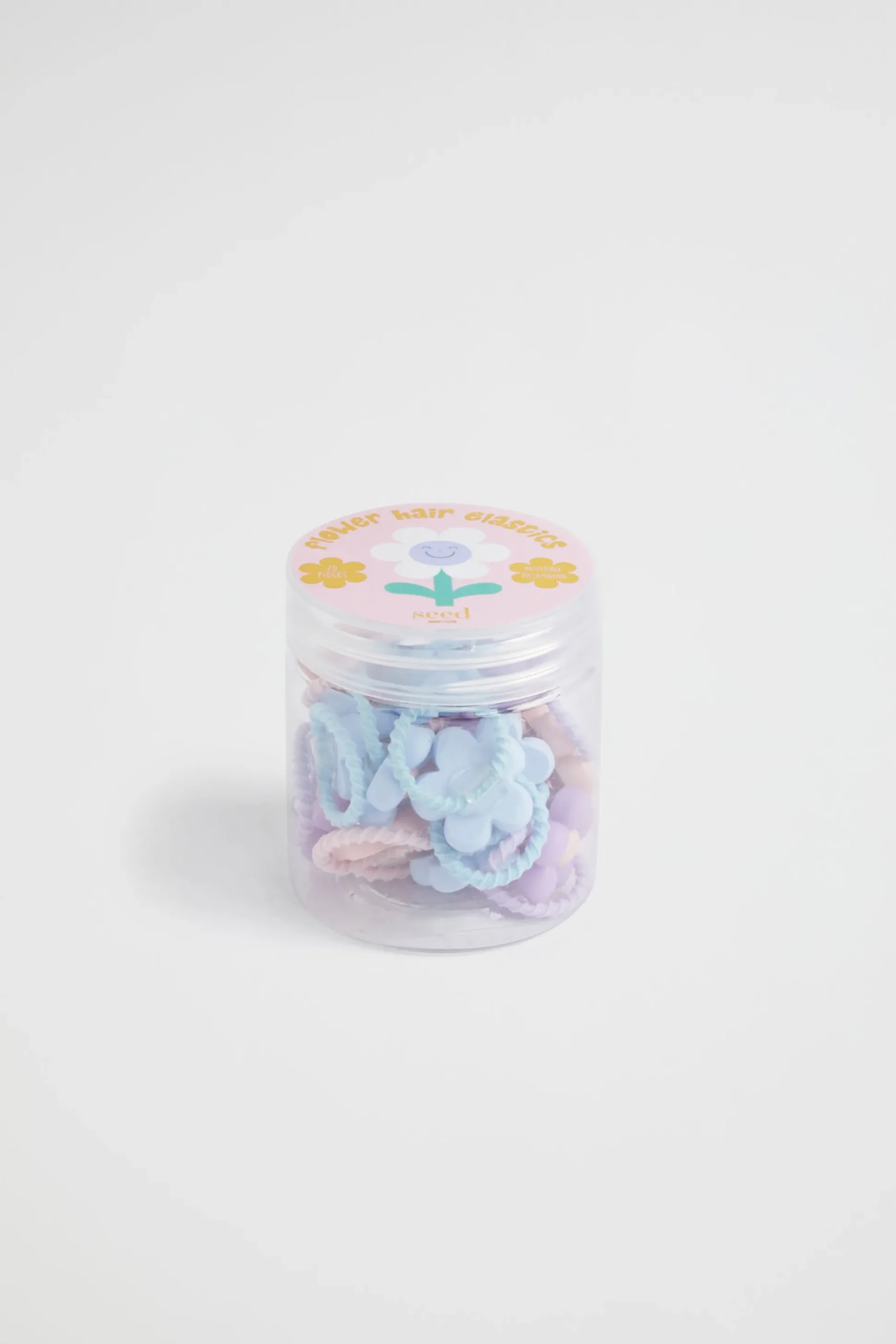 Seed Heritage Hair Accessories-Flower Hair Elastics Tub Multi