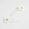 Seed Heritage Hair Accessories-Flower Snaps Navy