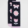Seed Heritage Socks-Flower Sock Navy
