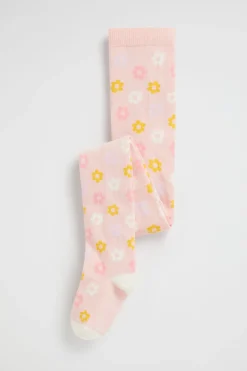 Seed Heritage Tights-Flower Tight Dusty Rose