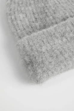 Seed Heritage Hats & Gloves-Fluffy Knit Beanie Grey Marle