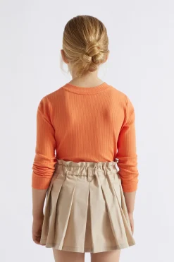 Seed Heritage T-Shirts & Tops-Funnel Rib Tee Apricot