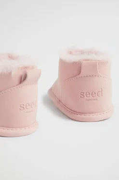 Seed Heritage Booties-Fur Lined Bootie Dusty Rose