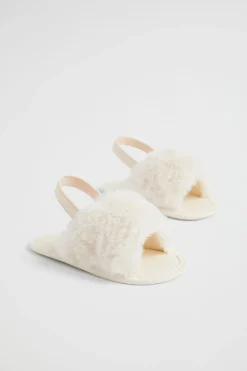 Seed Heritage Slippers-Fur Mini Slide Neutral