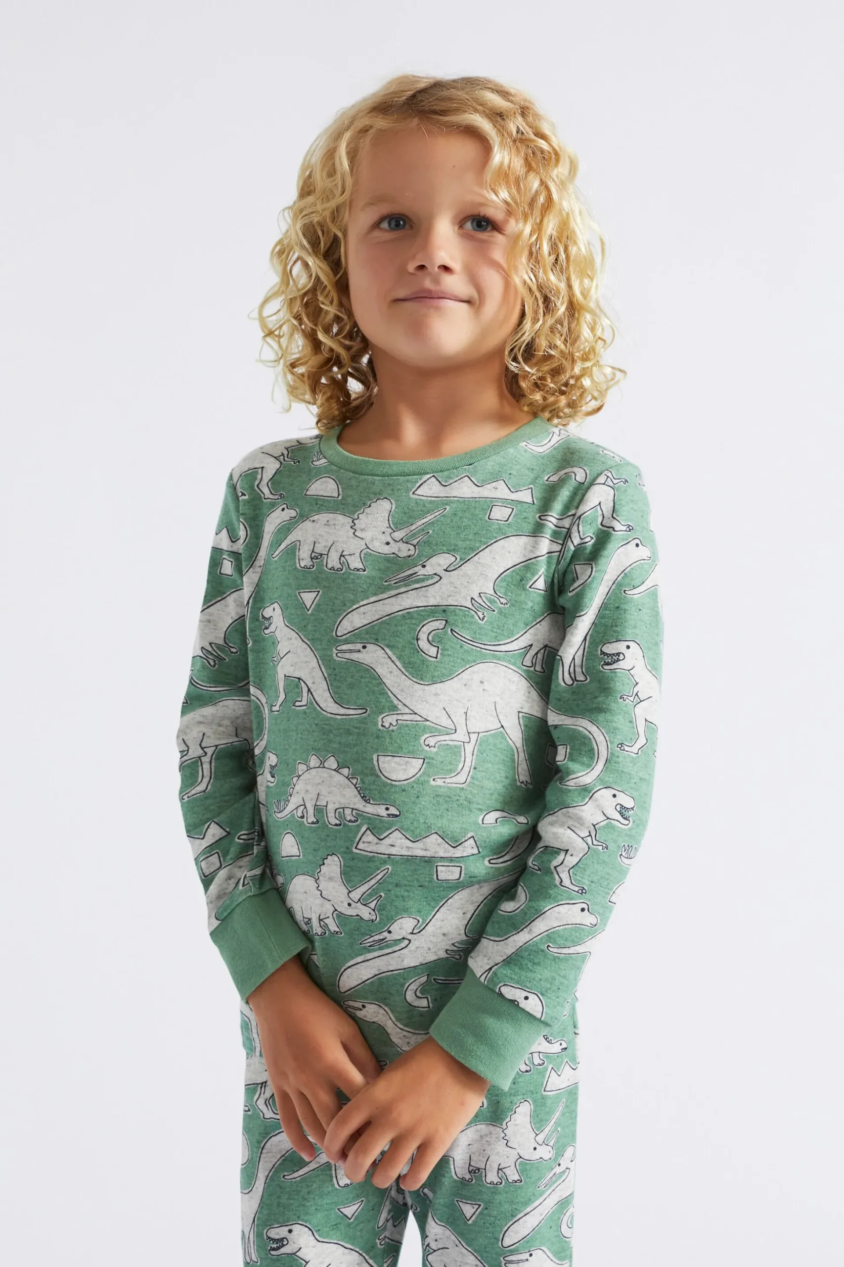 Seed Heritage Pyjamas & Sleepwear-Geo Dino Pyjama Clover