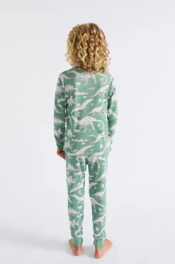 Seed Heritage Pyjamas & Sleepwear-Geo Dino Pyjama Clover