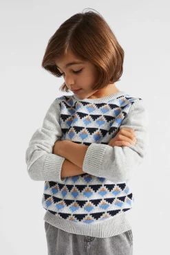 Seed Heritage T-Shirts & Tops-Geo Knit Cloudy Marle