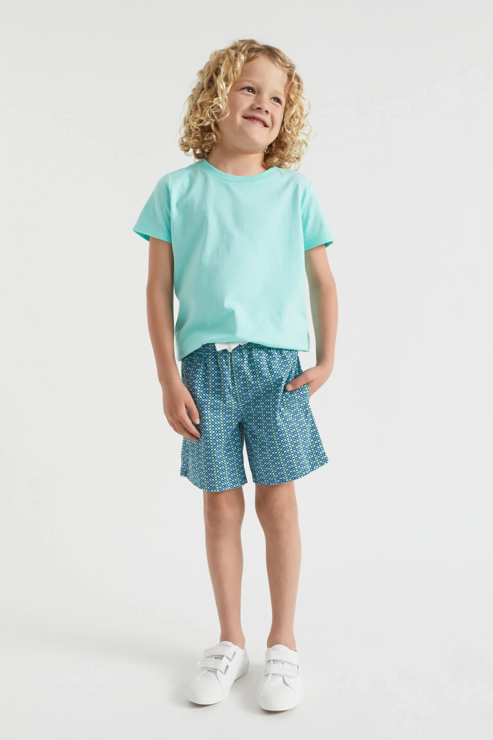 Seed Heritage Shorts-Geo Short Island Green