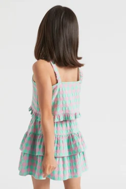 Seed Heritage T-Shirts & Tops-Gingham Cami Candy Pink