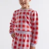 Seed Heritage Knitwear & Sweaters-Gingham Knit Orchid