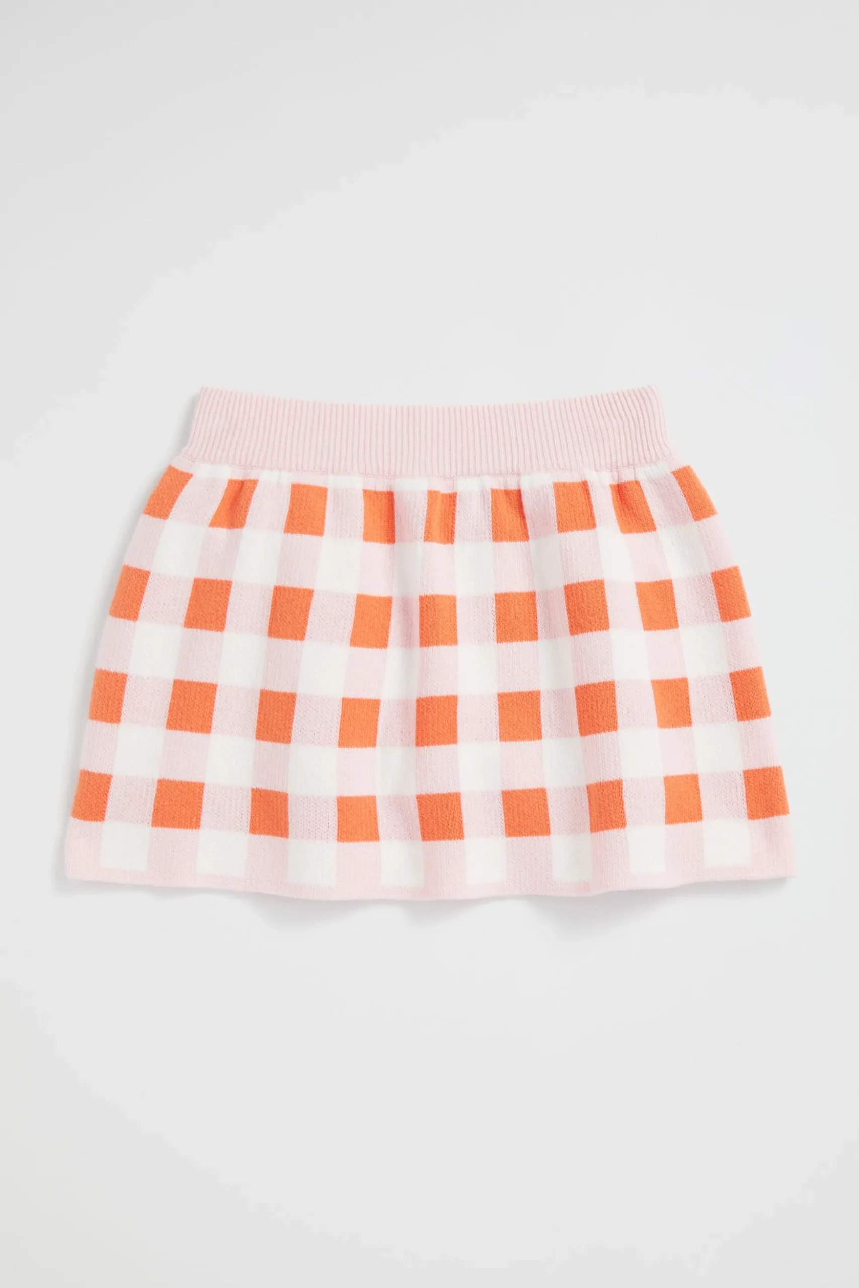 Seed Heritage Skirts-Gingham Skirt Dusty Rose