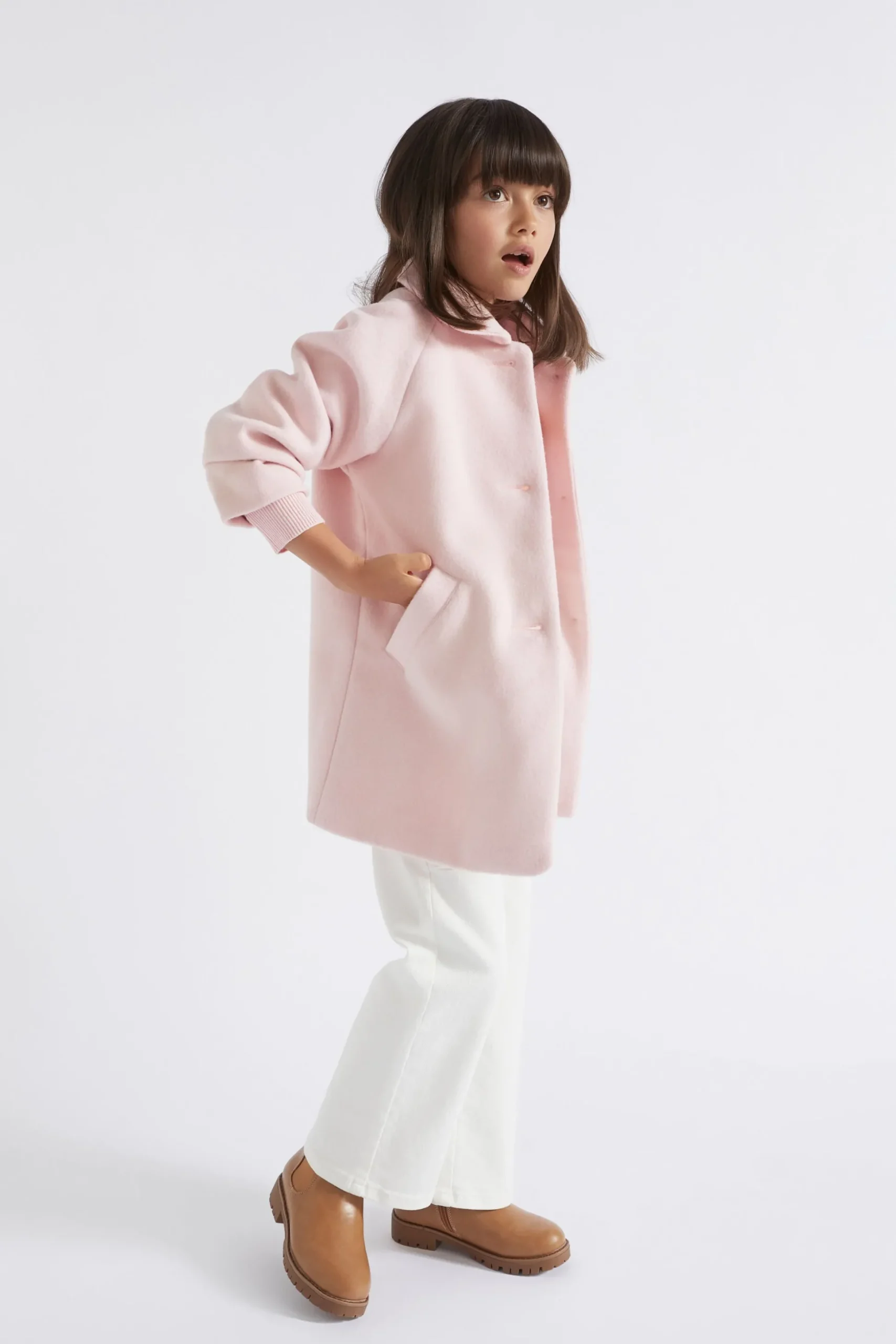 Seed Heritage Jackets & Vests-Girl's Wool Coat Dusty Rose