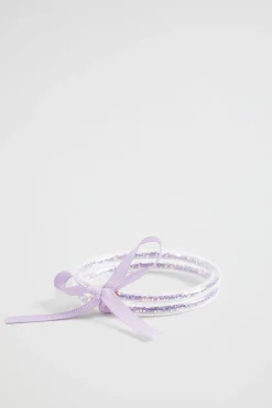 Seed Heritage Jewellery-Glitter Bangle Pack Orchid