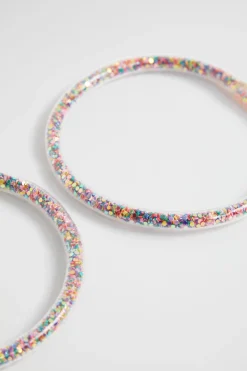 Seed Heritage Jewellery-Glitter Bangle Pack Rainbow