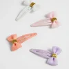 Seed Heritage Hair Accessories-Glitter Bow Snap Pack Multi