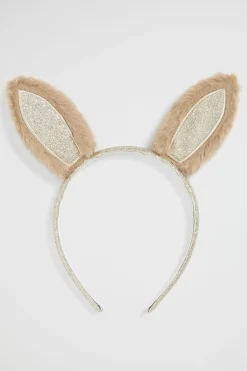 Seed Heritage Hair Accessories-Glitter Bunny Headband Chai