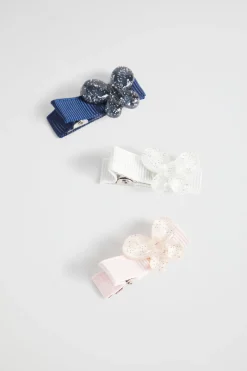 Seed Heritage Hair Accessories-Glitter Butterfly Duck Clip Pack Multi
