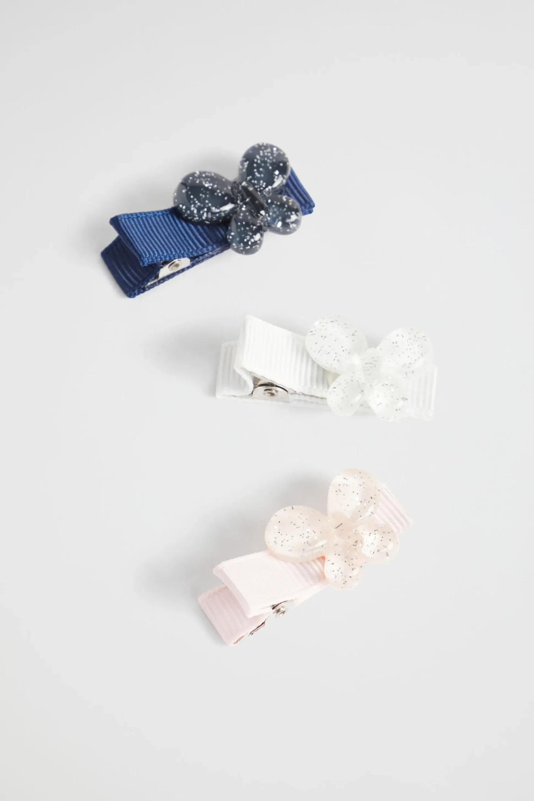 Seed Heritage Hair Accessories-Glitter Butterfly Duck Clip Pack Multi