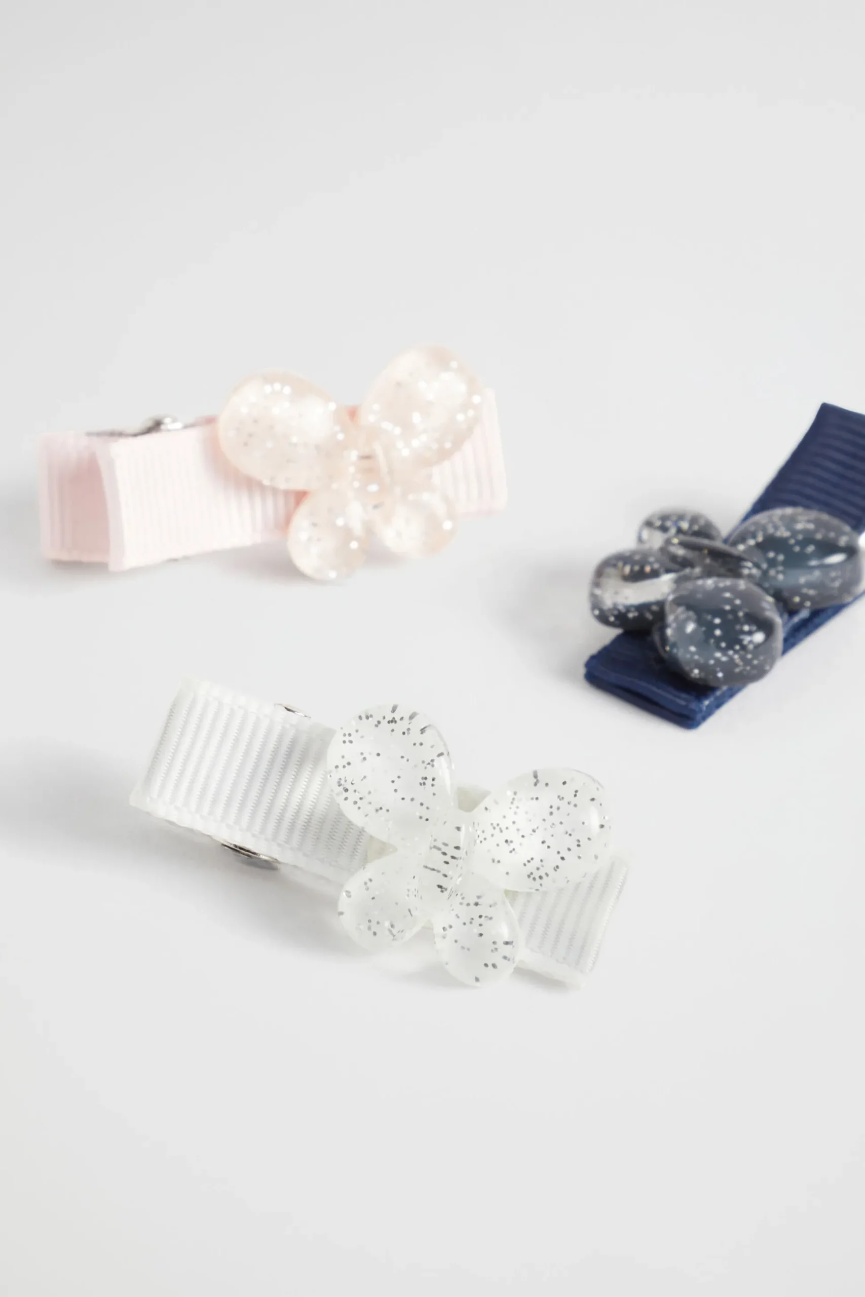 Seed Heritage Hair Accessories-Glitter Butterfly Duck Clip Pack Multi