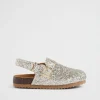 Seed Heritage Sandals & Slides-Glitter Clog Silver Gold
