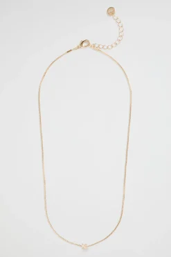Seed Heritage Jewellery-Gold Iitial Ecklace N