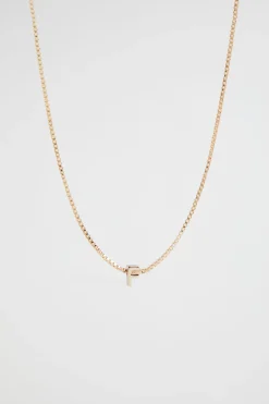 Seed Heritage Jewellery-Gold Initial Necklace F