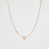 Seed Heritage Jewellery-Gld Initial Necklace O