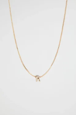 Seed Heritage Jewellery-Gold Initial Necklace R