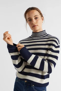 Seed Heritage Knitwear & Sweaters-Gradient Stripe Knit Midnight Sky Stripe