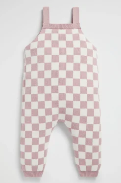 Seed Heritage Knitwear & Sweaters-Grid Check Overall Berry
