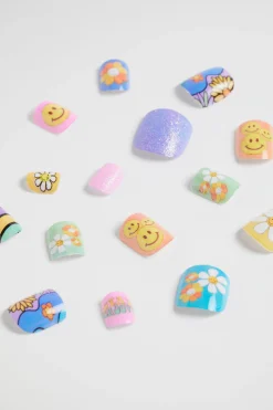Seed Heritage Beauty & Lips & Nails-Groovy Press On Nails Multi