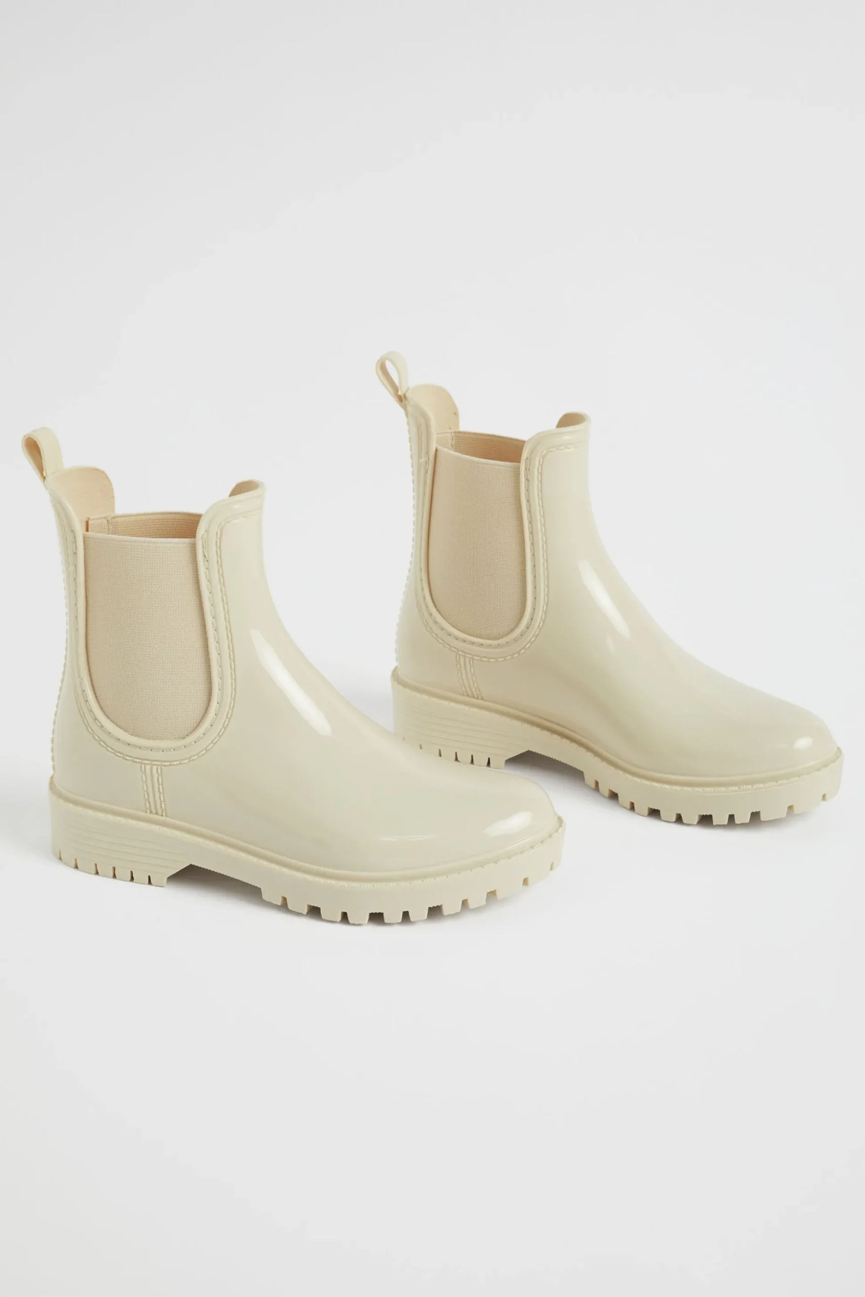 Seed Heritage Gumboots-Gusset Shiny Gumboot Stone