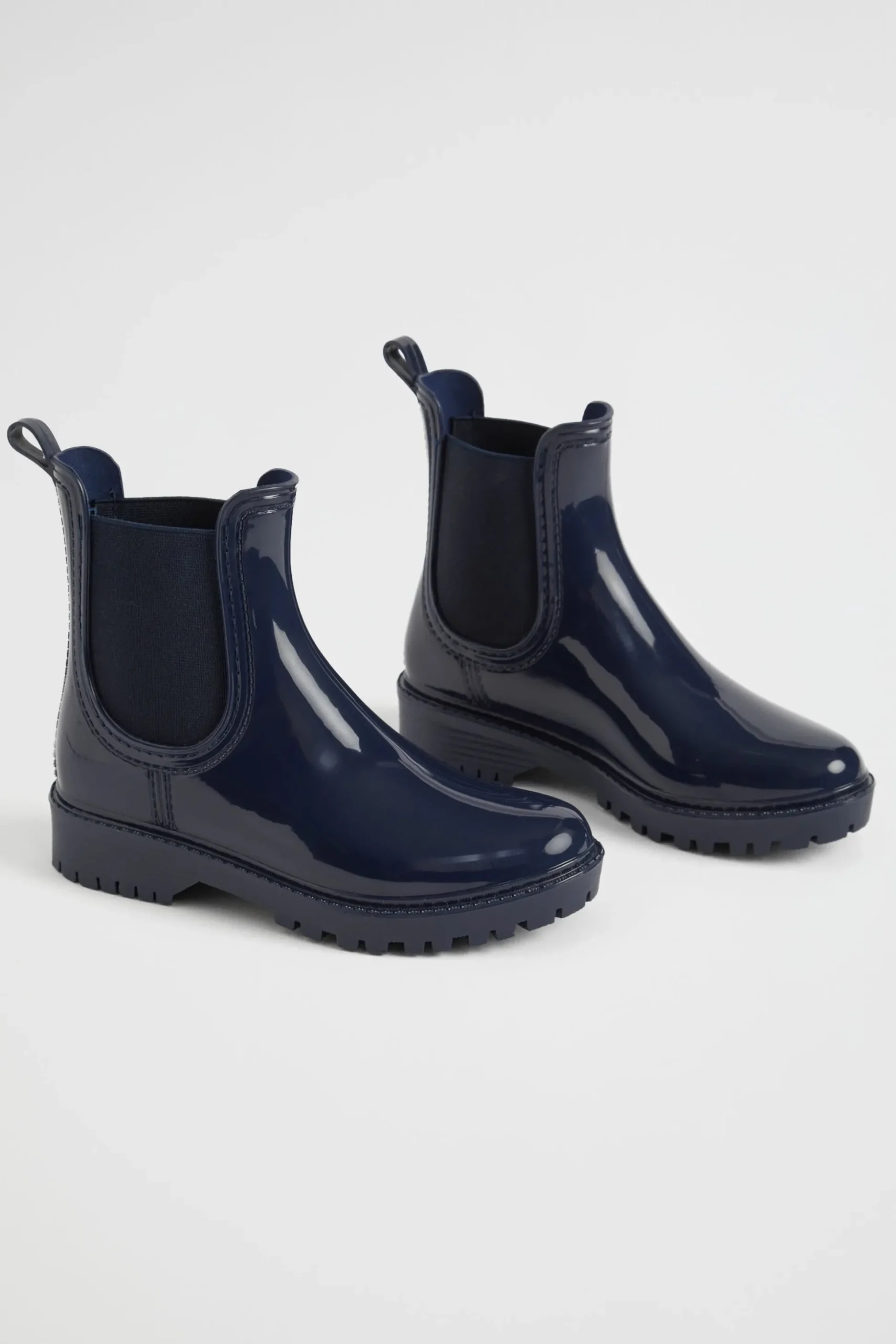Seed Heritage Gumboots-Gusset Shiny Gumboot Navy