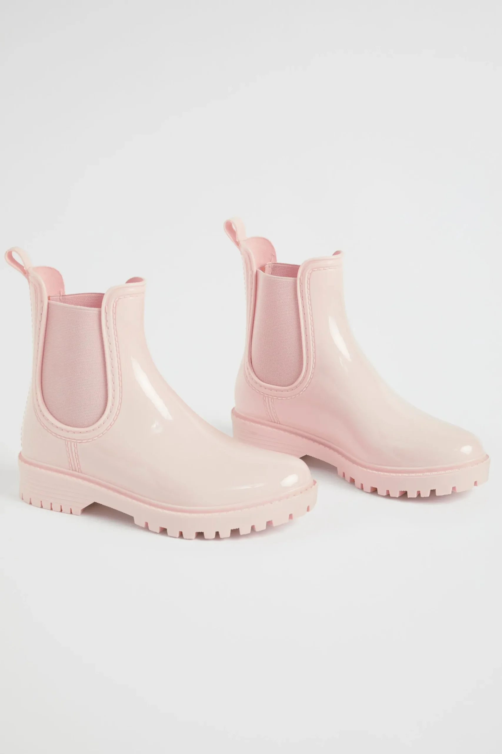 Seed Heritage Boots-Gusset Shiny Gumboot Dusty Rose
