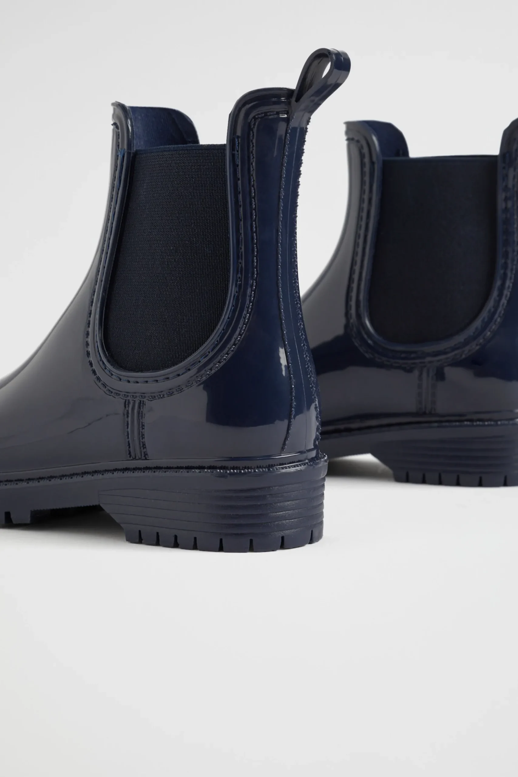 Seed Heritage Gumboots-Gusset Shiny Gumboot Navy
