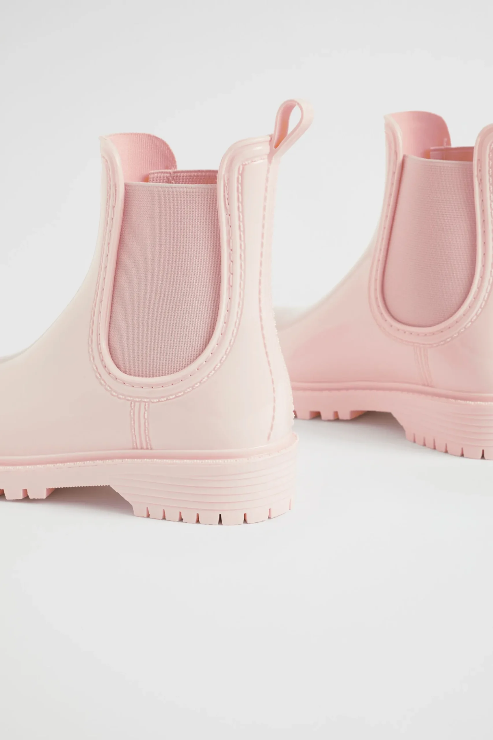Seed Heritage Boots-Gusset Shiny Gumboot Dusty Rose