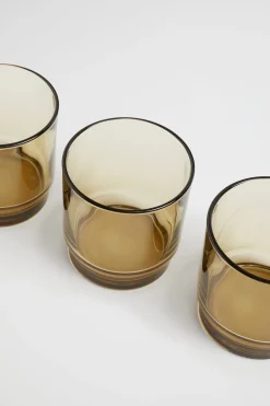 Seed Heritage Kitchen & Dining-Haim Glasses Set Of 4 Taupe