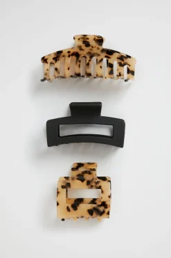 Seed Heritage Hair Accessories-Hair Claw Pack Milky Tort