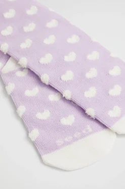 Seed Heritage Socks-Heart Sock Orchid