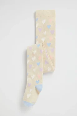 Seed Heritage Tights-Heart Tight Oat Marle