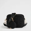 Seed Heritage Bags-Heritage Double Pocket Cross Body Black