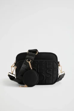 Seed Heritage Bags-Heritage Double Pocket Cross Body Black
