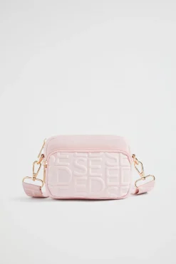Seed Heritage Bags-Heritage Double Pocket Cross Body Bag Dusty Rose