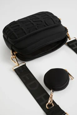 Seed Heritage Bags-Heritage Double Pocket Cross Body Black