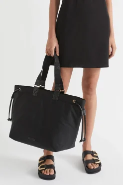 Seed Heritage Beach Bags-Heritage Logo Tote Black