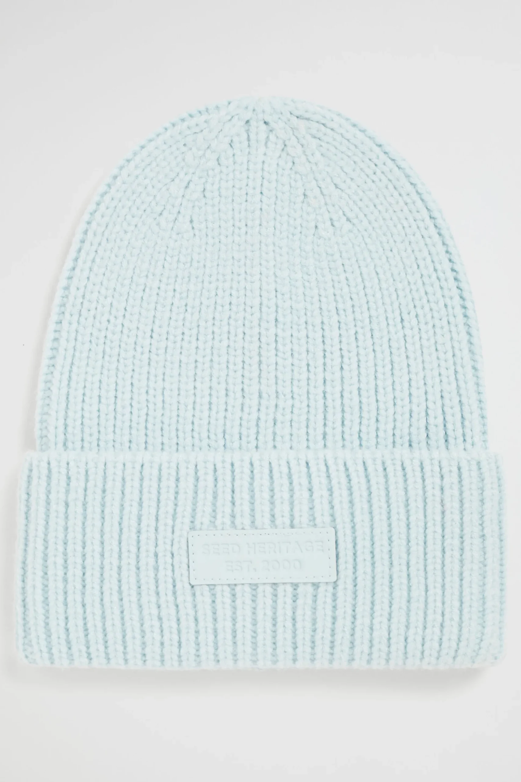 Seed Heritage Hats & Beanies & Caps-Heritage Rib Beanie Ice Blue