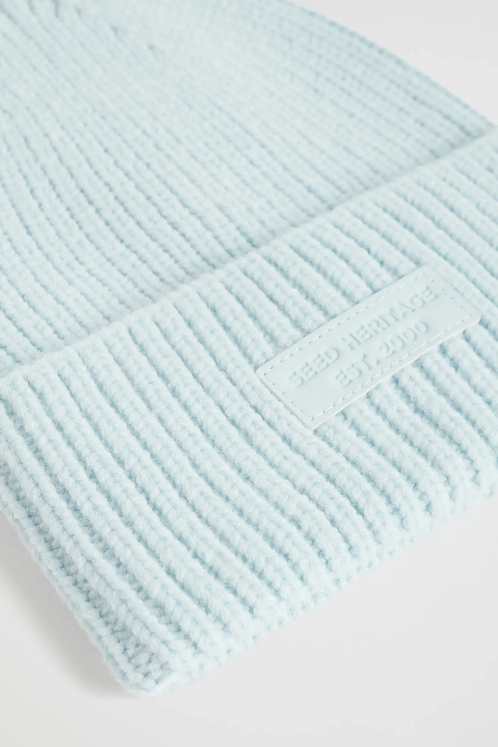 Seed Heritage Hats & Beanies & Caps-Heritage Rib Beanie Ice Blue